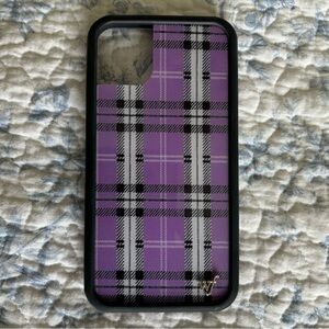 Wildflower Cases iPhone 11 purple plaid phone case